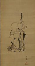 Load image into Gallery viewer, Okajima Rinsai (?-1865) , Shou-lao-ren, Late Edo period, Japanese hanging scroll, kakejiku