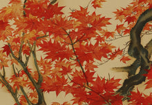 Load image into Gallery viewer, Osaki Seizan (?-?) "Japanese maple" 1920s, Japanese hanging scroll, kakejiku