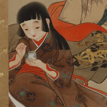 Afbeelding in Gallery-weergave laden, Tōko (?-?) 董湖, Beauties (Two Women), Japanese hanging scroll, Shōwa period (1926-1989)