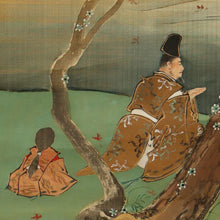 Load image into Gallery viewer, Tanaka Kasen (1864‑?), Arashiyama Boat Festival Scene, Japanese hanging scroll, Meiji period (1868-1912)