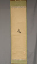 Load image into Gallery viewer, Kishi Renzan (1804-1859) "Japanese bush warbler" Late Edo period, Japanese hanging scroll, kakejiku