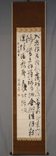 Load image into Gallery viewer, Nukina Kaioku (Suou)(1778-1863), Three-Line Calligraphy, Japanese hanging scroll