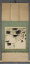 Carica l'immagine nel visualizzatore di Gallery, Yuge Koho (1901-?), Grapes and a Small Bird, Japanese hanging scroll, Shōwa period (1926-1989)