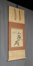 Charger l'image dans la galerie, Ushio Tōri (1885–?),Chestnut Tree and Little Bird, Japanese hanging scroll