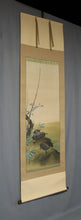 Load image into Gallery viewer, Tamekuni Ando (1902-1977),Plum, Bamboo, and Turtles, Japanese hanging scroll, kakejiku