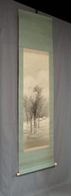 Load image into Gallery viewer, Ryūzan (?-?), Snowy Landscape, Japanese hanging scroll, Shōwa period (1926-1989)