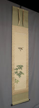 Load image into Gallery viewer, Takebe Hakuho  (1871-1927), Blue maple and lesser cuckoo, Tomo-bako, Japanese hanging scroll, kakejiku