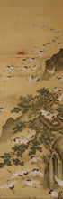 Load image into Gallery viewer, Unknown "Hundred Cranes and Pine, Bamboo, and Plum" Late Edo period-Meiji era, Japanese hanging scroll, kakejiku