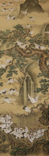 Load image into Gallery viewer, Unknown "Hundred Cranes and Pine, Bamboo, and Plum" Late Edo period-Meiji era, Japanese hanging scroll, kakejiku
