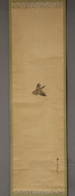 Load image into Gallery viewer, Kishi Renzan (1804-1859) "Japanese bush warbler" Late Edo period, Japanese hanging scroll, kakejiku