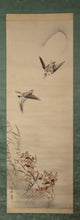 Afbeelding in Gallery-weergave laden, Yokoyama Seiki (1792-1864), Plovers on a Winter Shore, Japanese hanging scroll, Late Edo period