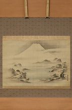 Load image into Gallery viewer, Tonarimatsu Shigekane (?-?), Mount Fuji , Japanese hanging scroll,Late Edo period