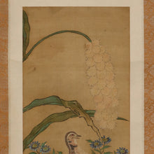 Load image into Gallery viewer, Katayama Sakujunsai Morinori (1772–1833), Quail Painting (Small Piece), Japanese hanging scroll , Mid Edo period