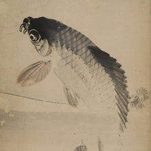 Load image into Gallery viewer, Okamoto Toyohiko (1773-1845), Carp, Japanese hanging scroll, Late Edo period