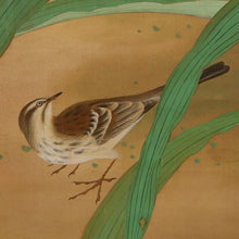 Load image into Gallery viewer, Uemura Shoko (1902-2001) ,Canna Lily and Little Bird, Japanese hanging scroll, kakejiku