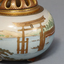 Load image into Gallery viewer, Satsuma - Miyajima Design Incense Burner by Koshida Shozan – Satsuma Ware - Incense burner