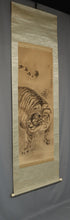 Load image into Gallery viewer, Kishi Tengaku (1814-1877) - "Tiger" 1868 (Keiô 4/Meiji 1), Japanese hanging scroll, kakejiku