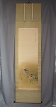 Load image into Gallery viewer, "quails"-Fukunaga Seihan (1883-1961), Japanese hanging scroll, kakejiku
