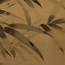 Load image into Gallery viewer, Tatewaki Taizan (1886-1970), Bamboo Leaves and Fireflies, Japanese hanging scroll, kakejiku
