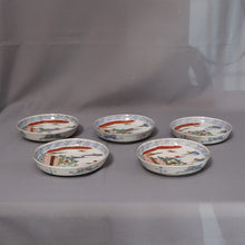 Load image into Gallery viewer, Imari ware "Set of 5 small color-painted plates" Late Edo period-Meiji era