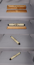 Load image into Gallery viewer, Chūhō Sōu (1759-1838) "Cho-sei denri shunju tomi,Furou monzen nichigetsu ososhi(nagashi)" 長生殿裏春秋富 不老門前日月遅(長) Late Edo period, Japanese hanging scroll, kakejiku