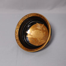 Load image into Gallery viewer, Maki-e "Maki-e wood bowl with peony and flower design" Late Edo period-Meiji era