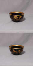 Load image into Gallery viewer, Maki-e "Maki-e wood bowl with peony and flower design" Late Edo period-Meiji era