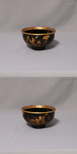 Load image into Gallery viewer, Maki-e "Maki-e wood bowl with peony and flower design" Late Edo period-Meiji era