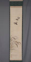 Load image into Gallery viewer, Nakajima Raishou (1796-1871)  'Ears of Rice and Sparrows' Late Edo period, Japanese hanging scroll, kakejiku