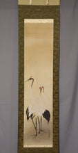 Load image into Gallery viewer, Imai Keiju (1891-1967) "The Two Cranes" Showa era, Japanese hanging scroll, kakejiku