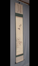 Load image into Gallery viewer, Nakajima Raishou (1796-1871)  'Ears of Rice and Sparrows' Late Edo period, Japanese hanging scroll, kakejiku