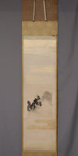 Load image into Gallery viewer, Shibata Zeshin(1807-1891) "Raven at Night in the Autumn Mountains" Late Edo period-Meiji era, Japanese hanging scroll, kakejiku