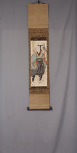 Load image into Gallery viewer, Otsu-e "Takasho(falconer)(鷹匠)" Around 18th century, Japanese hanging scroll, kakejiku
