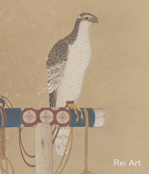 (Explanation of the hanging scroll design) "hunting hawk"