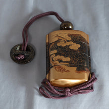 Charger l&#39;image dans la galerie, Inrō with Design of Pine, Bamboo, Crane, and Tortoise - Maki-e - Japan - Early 20th century
