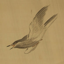 Charger l&#39;image dans la galerie, Kishinami Ryukei  (1854-1935), lesser cuckoo in the rain, Japanese hanging scroll, kakejiku
