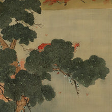 Load image into Gallery viewer, Tanaka Kasen (1864‑?), Arashiyama Boat Festival Scene, Japanese hanging scroll, Meiji period (1868-1912)
