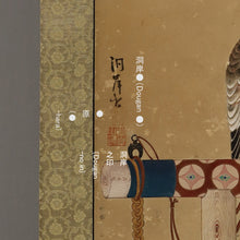 Load image into Gallery viewer, Dougan洞岸 (?-?) &quot;Hawk&quot; Middle to late Edo period, Japanese hanging scroll, kakejiku
