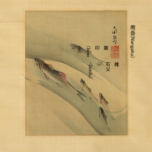 Load image into Gallery viewer, Watanabe Nangaku (1767-1813), Ayu (Sweetfish), Japanese hanging scroll, Late Edo period
