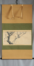 Load image into Gallery viewer, Hayashi Koun (1811-c.1885), Plum Blossoms and the Moon, 1873, Japanese hanging scroll, Meiji period (1868-1912)
