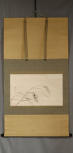 Lade das Bild in den Galerie-Viewer, Nakajima Raisho (1796-1871) , A Sparrow on Rice Ears, Japanese hanging scroll, kakejiku
