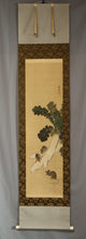 Charger l&#39;image dans la galerie, Geshi Togetsu (1880–1980), Rats and daikon radishes, Japanese hanging scroll
