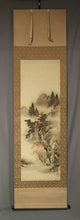 Charger l&#39;image dans la galerie, Okutani Shuseki (1871-1936), Deer Playing in an Autumn Valley, Japanese hanging scroll

