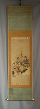 Load image into Gallery viewer, Gan Ryūsai (?-?), 岸龍斎, Shichifukujin, Seven Lucky Gods, Japanese hanging scroll, Late Edo period
