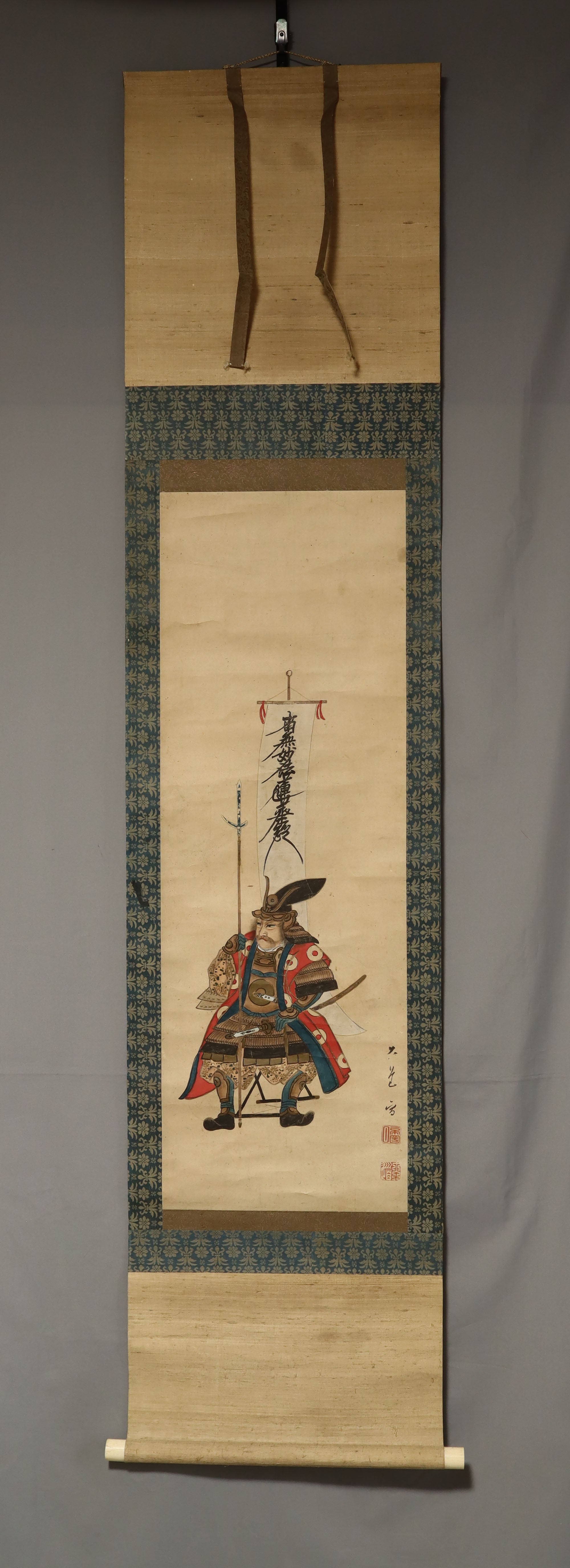 Daido (?-?),大道, Katō Kiyomasa 加藤清正, paper box, Japanese hanging scroll, kakejiku