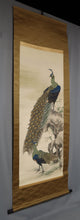 Lade das Bild in den Galerie-Viewer, Mizutani Honen(1879-1928)  &quot;Peacocks and Roses&quot; Taisho-Showa era
