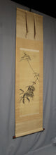 Carica l&#39;immagine nel visualizzatore di Gallery, Matsumura Keibun (1779-1843) &quot;Chestnut and little bird&quot;  Late Edo period
