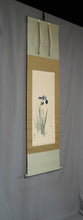 Load image into Gallery viewer, Takahashi Shuka (1878-1952), Iris and a Firefly, Japanese hanging scroll
