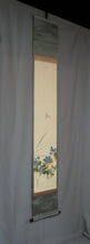 Charger l&#39;image dans la galerie, Takahashi Shuka (1878-1952),Clear Autumn Sky(Chrysanthemums and Dragonfly), Japanese hanging scroll
