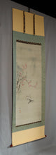 Charger l'image dans la galerie, Swallows and Crabapple Blossoms - With signature Okoku 櫻谷 - Silk - Okoku(?-?) - Japan - Taishō period (1912-1926)
